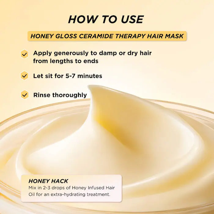 قناع ترطيب الشعر Gisou® Honey Gloss Ceramide Therapy