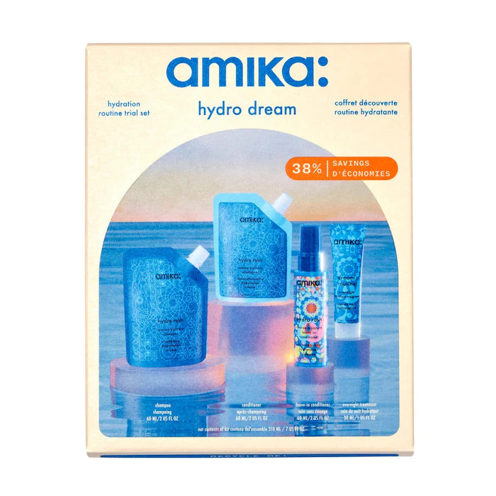 סט שמפו ומרכך amika® Mini Hydro Rush