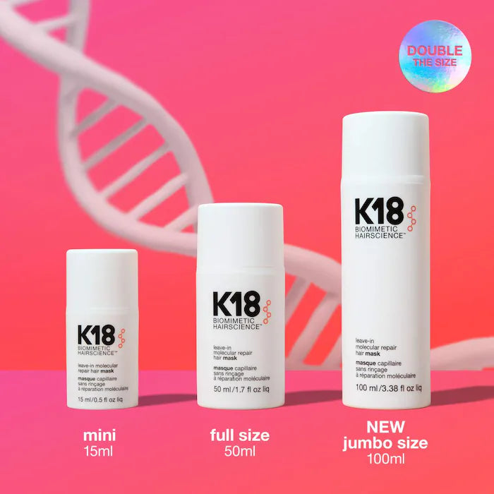 K18 Biomimetic K18® Biomimetic Hairscience Leave-In מסכת שיער לתיקון מולקולרי השאר מסכת שיער לתיקון מולקולרי