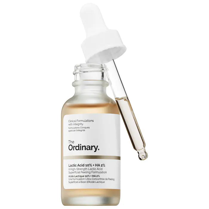 مصل التقشير من The Ordinary® بحمض اللاكتيك 10% + حمض الهيالورونيك 2%