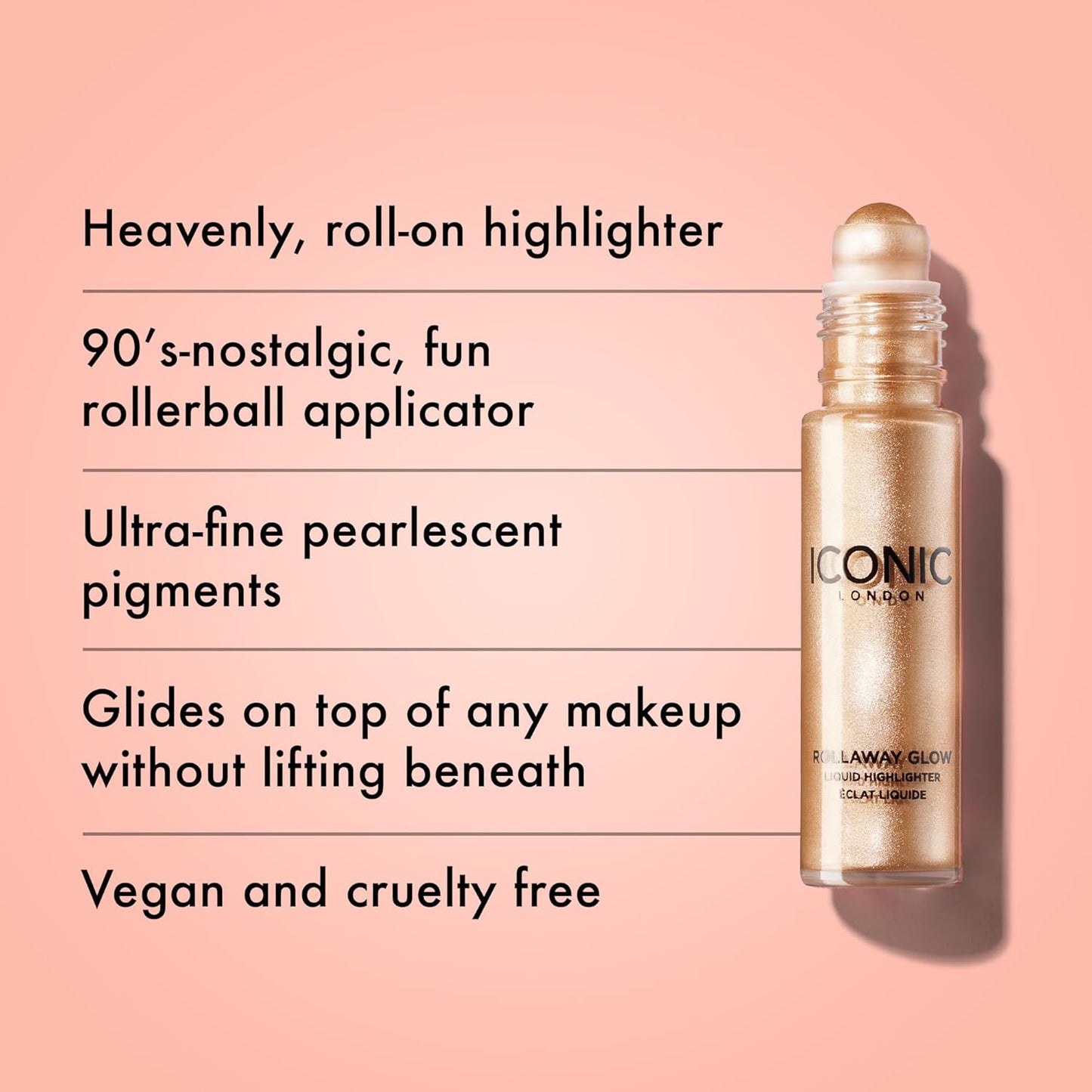 Iconic London Rollaway Glow Highlighter, Vegan & Cruelty-Free® - Aurea