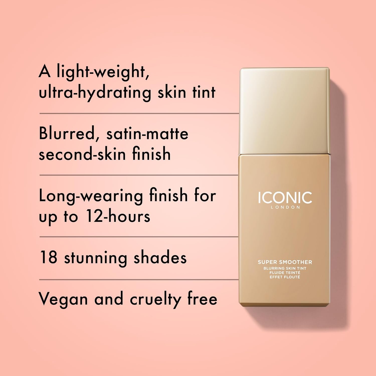 Iconic London  Super Smoother Blurring Skin Tint, Vegan & Cruelty-Free ® - Aurea