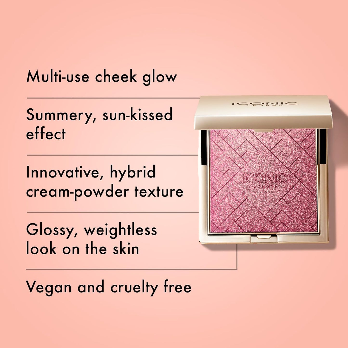 Iconic London  Kissed by the Sun Multi-Use Blush & Bronzer, Cruelty-Free, Vegan®