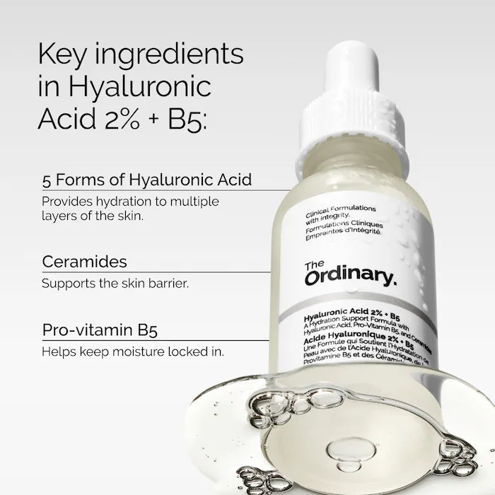 ה-Ordinary® Hyaluronic Acid 2% + B5 Hydrating Serum