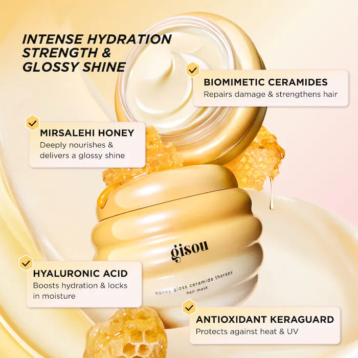 قناع ترطيب الشعر Gisou® Honey Gloss Ceramide Therapy