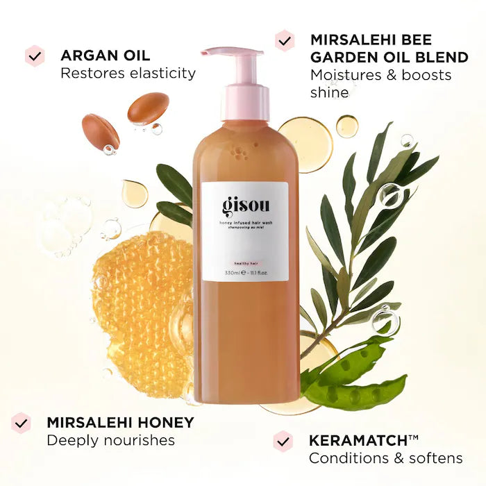 Gisou® Mini Honey Infused Hair Wash Shampoo 75ml