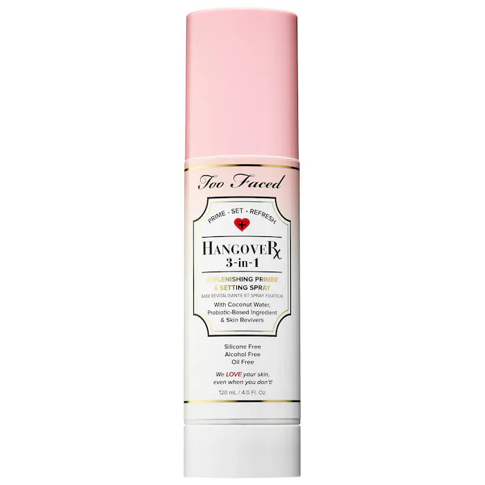 Too Faced Hangover 3-in-1 Replenishing Primer & Setting Spray – Hydrating Mist®