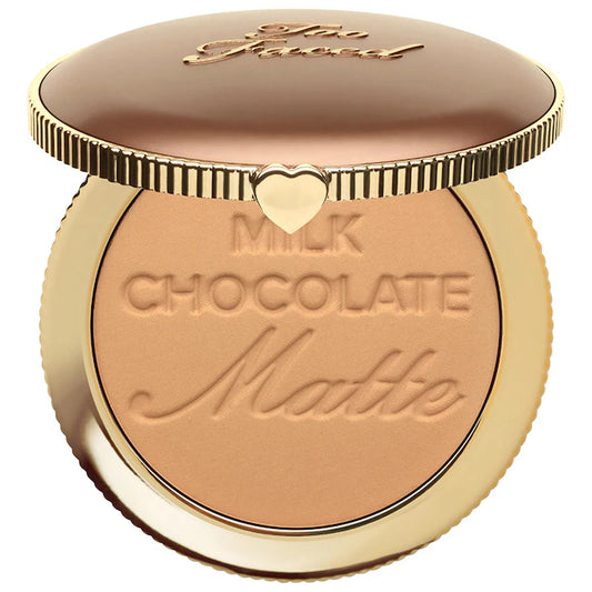 Too Faced - Chocolate Soleil Matte Bronzer لون يدوم طويلاً وقابل للبناء