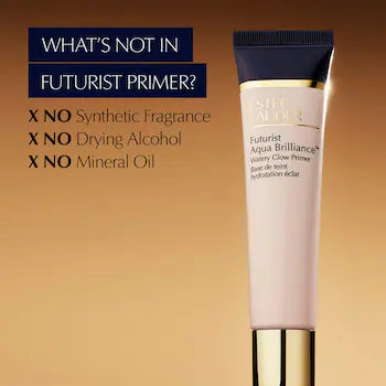 Estée Lauder - Futurist Aqua Brilliance Watery Glow Primer مع حمض الهيالورونيك والجلسرين®