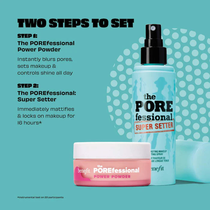 Benefit Cosmetics - بخاخ التثبيت المقاوم للماء The POREfessional Super Setter Pore-Minimizing®