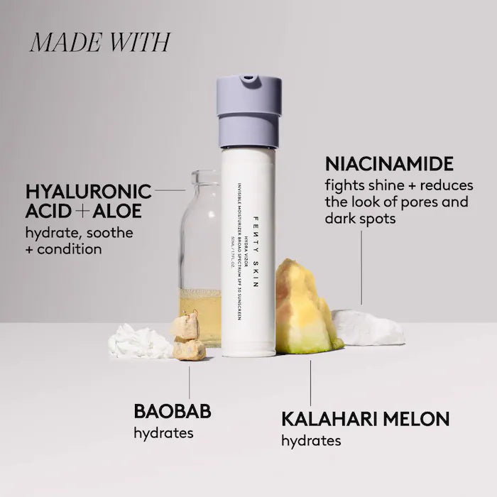 Fenty Beauty by Rihanna - Hydra Vizor Refillable Invisible Face Moisturizer SPF 30 with Niacinamide for Radiant Skin®