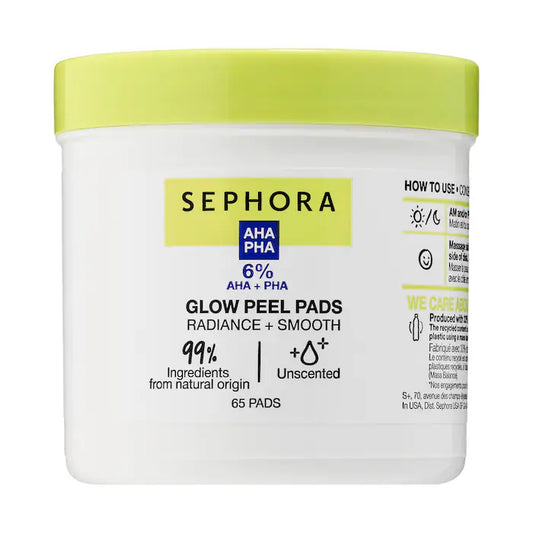 SEPHORA COLLECTION® Glow Peel Pads with AHA + PHA