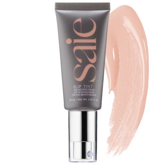 Saie® Slip Tint – Lightweight Tinted Moisturizer with Mineral Zinc SPF 35 and Hyaluronic Acid