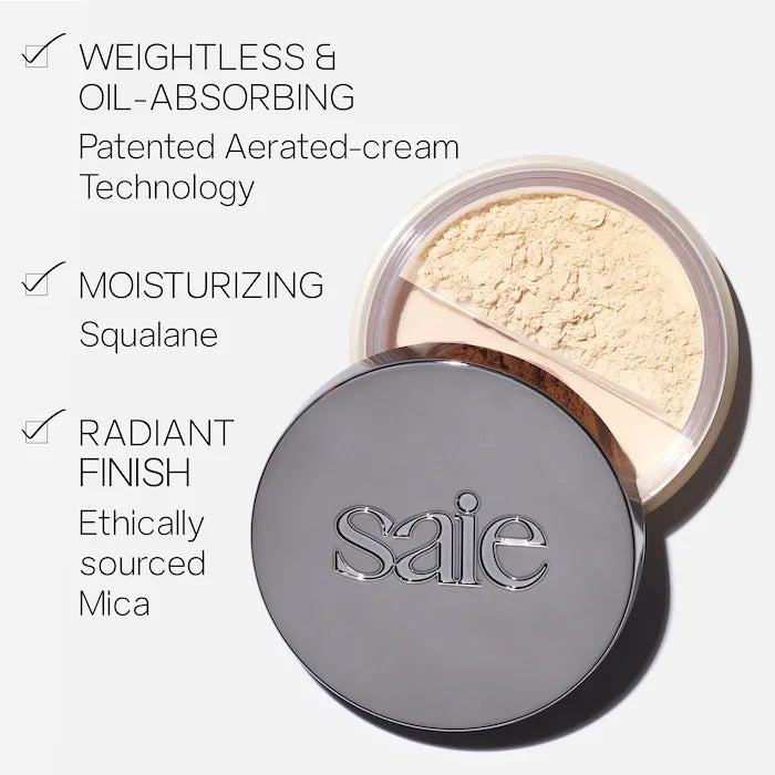 Saie® Airset Radiant and Weightless Talc-Free Loose Setting Powder