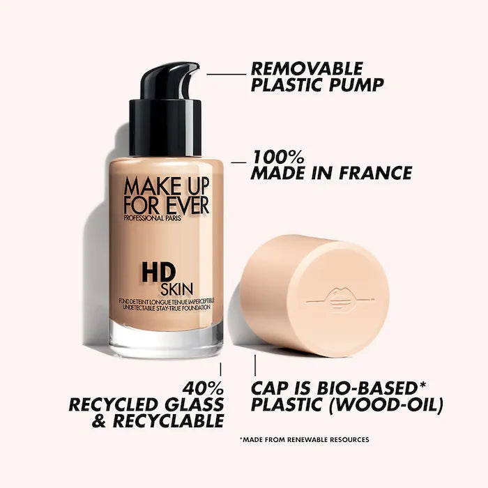 كريم أساس طبيعي غير لامع HD Skin مقاوم للماء من MAKE UP FOR EVER®