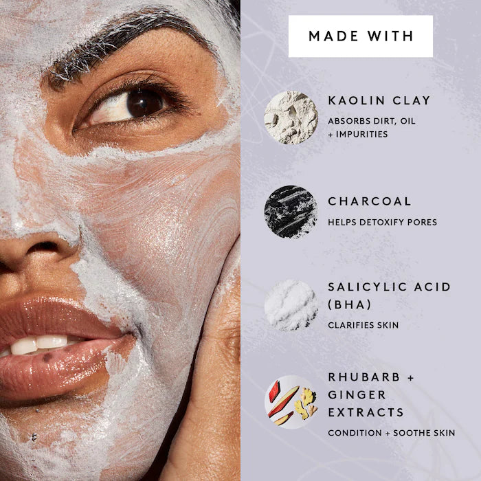 Fenty Beauty by Rihanna - Cookies N Clean Whipped Clay Pore Detox Face Mask with Salicylic Acid + Charcoal for Clear Skin®