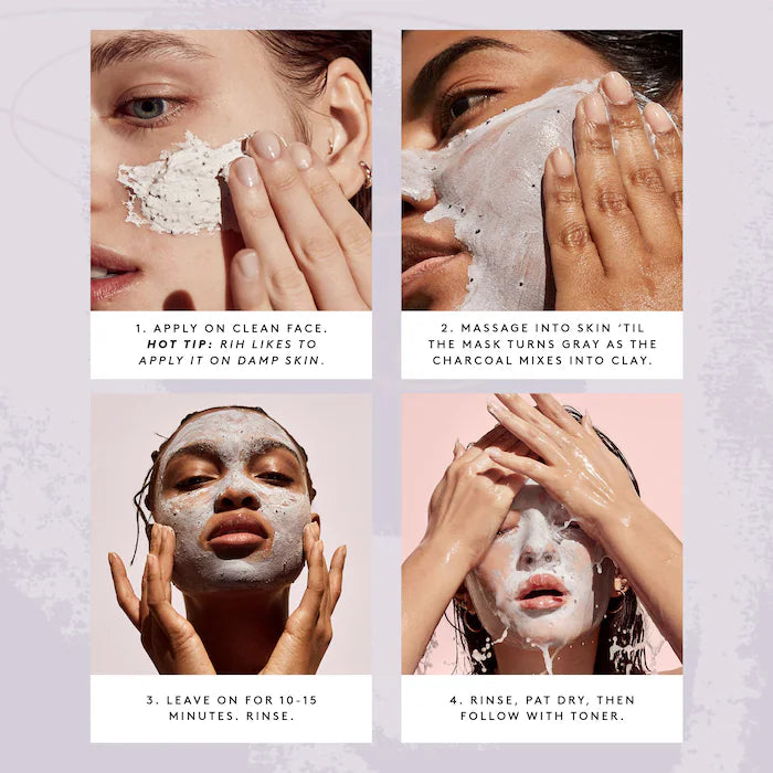 Fenty Beauty by Rihanna - Cookies N Clean Whipped Clay Pore Detox Face Mask with Salicylic Acid + Charcoal for Clear Skin®