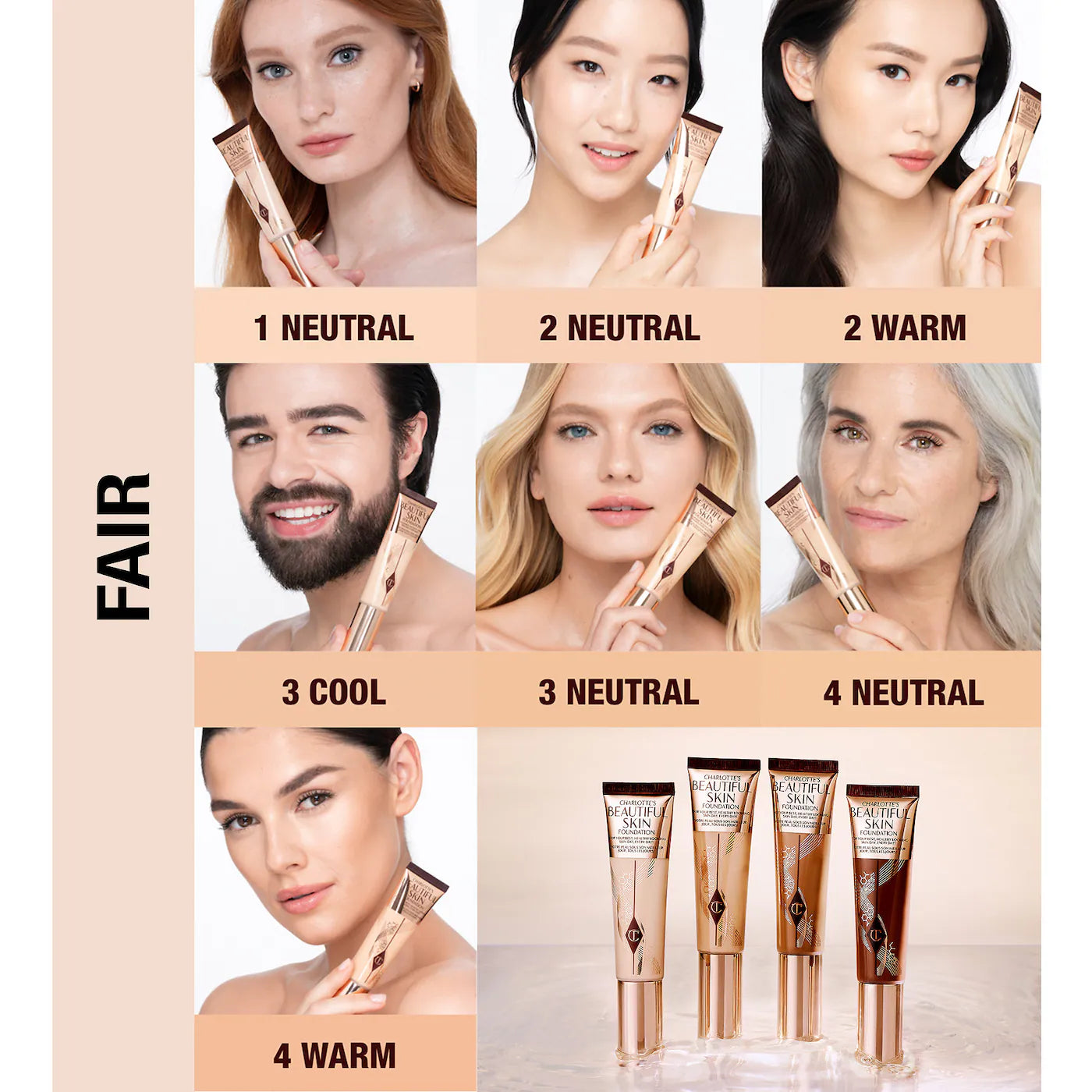 Charlotte Tilbury – Beautiful Skin Medium Coverage Liquid Foundation with Hyaluronic Acid®