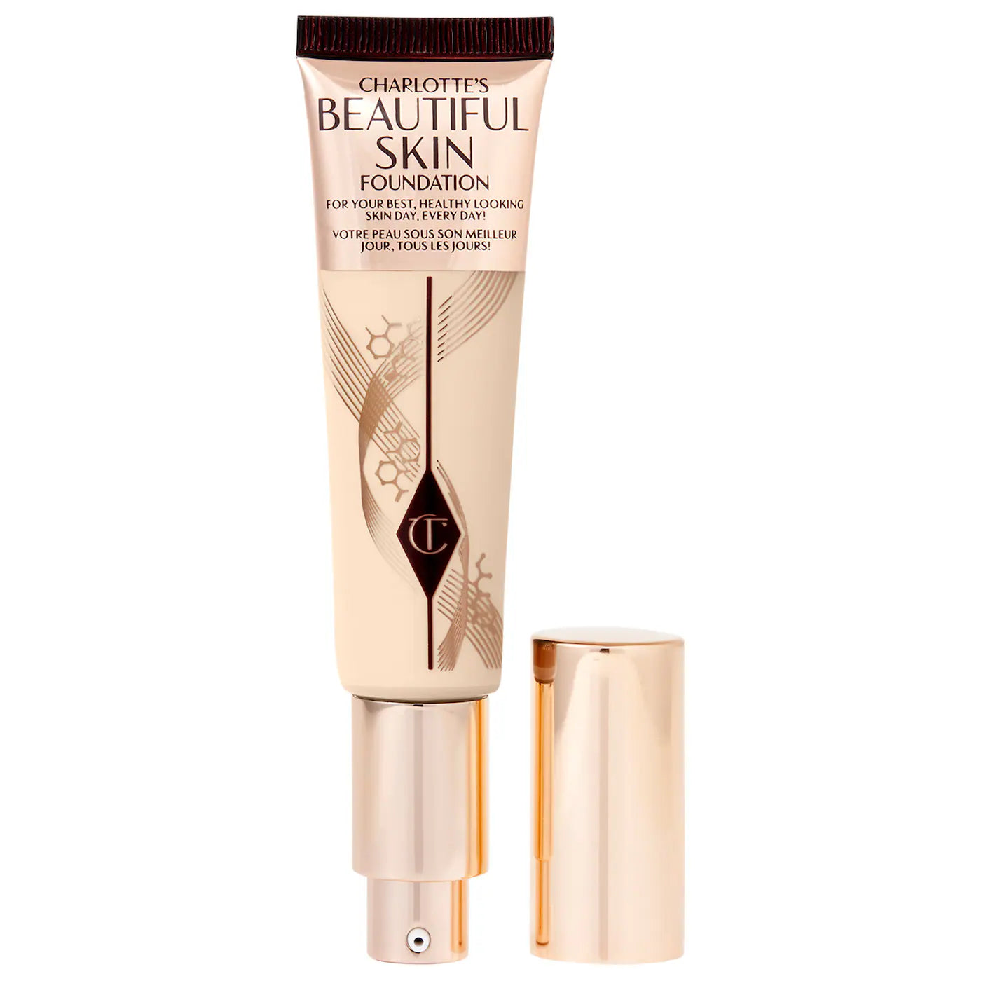 Charlotte Tilbury – Beautiful Skin Medium Coverage Liquid Foundation with Hyaluronic Acid®