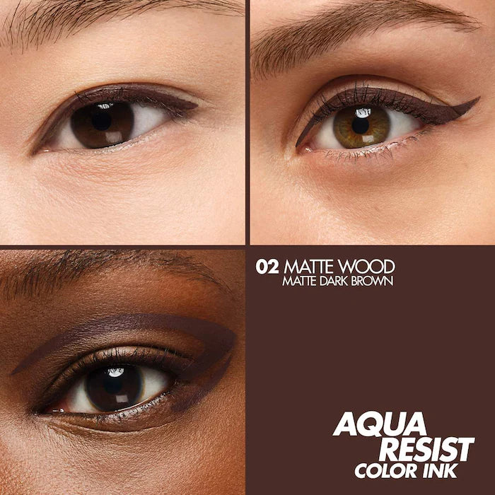 محدد عيون سائل مقاوم للماء من MAKE UP FOR EVER® Aqua Resist Color Ink يدوم 24 ساعة