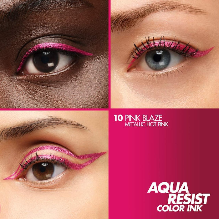 محدد عيون سائل مقاوم للماء من MAKE UP FOR EVER® Aqua Resist Color Ink يدوم 24 ساعة