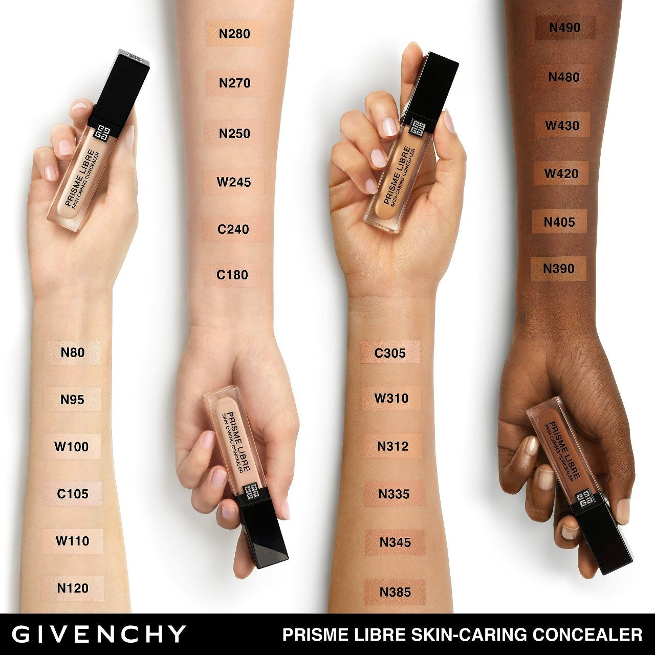 جيفنشي - كريم إخفاء العيوب Prisme Libre Skin-Caring 24H Hydrating + Radiant + Correcting Creamy Concealer - تغطية كاملة وطويلة الأمد®