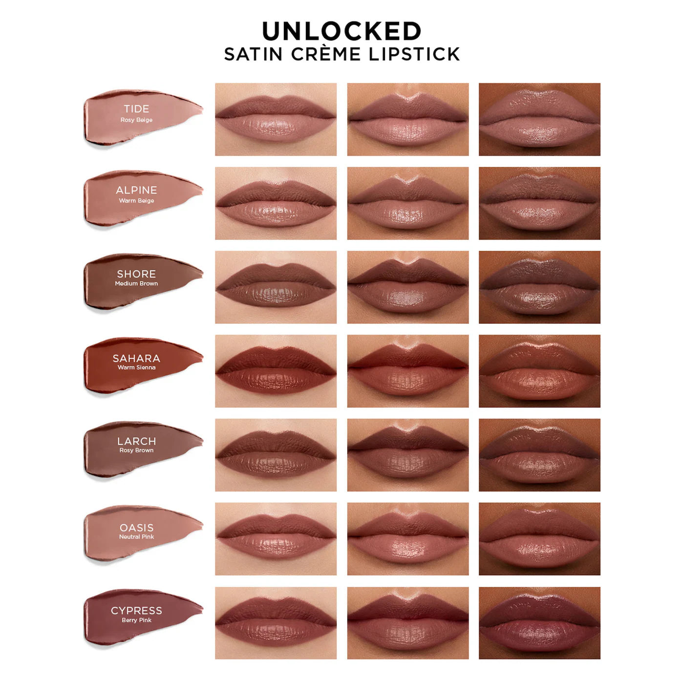 Hourglass – Unlocked™ Satin Crème Lipstick for Luxurious, High-Impact Color®