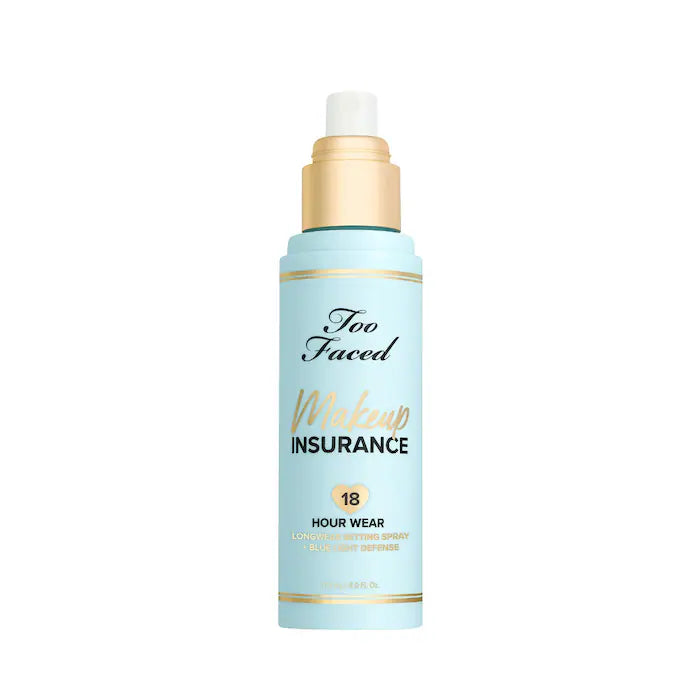 Too Faced Makeup Insurance Longwear Setting Spray + Blue Light Defense – 18-Hour Makeup Protection®