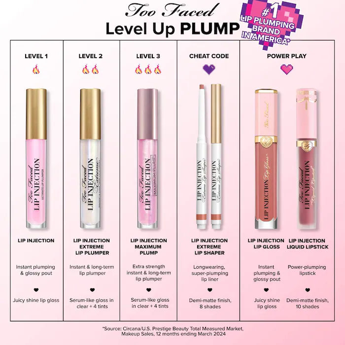 محدد الشفاه Too Faced Lip Injection Extreme Lip Shaper Plumping Lip Liner - تركيبة تدوم طويلاً®