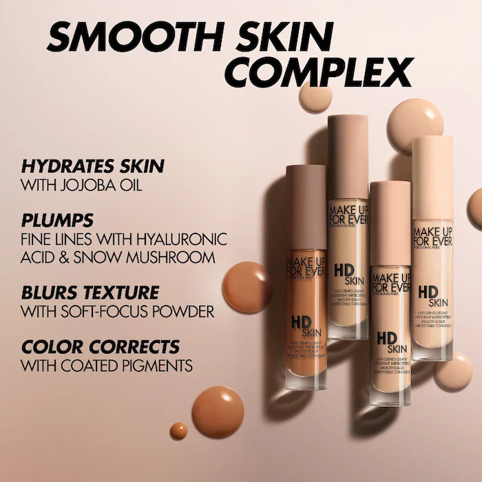 كريم إخفاء الهالات السوداء تحت العين HD Skin Smooth &amp; Blur من MAKE UP FOR EVER®