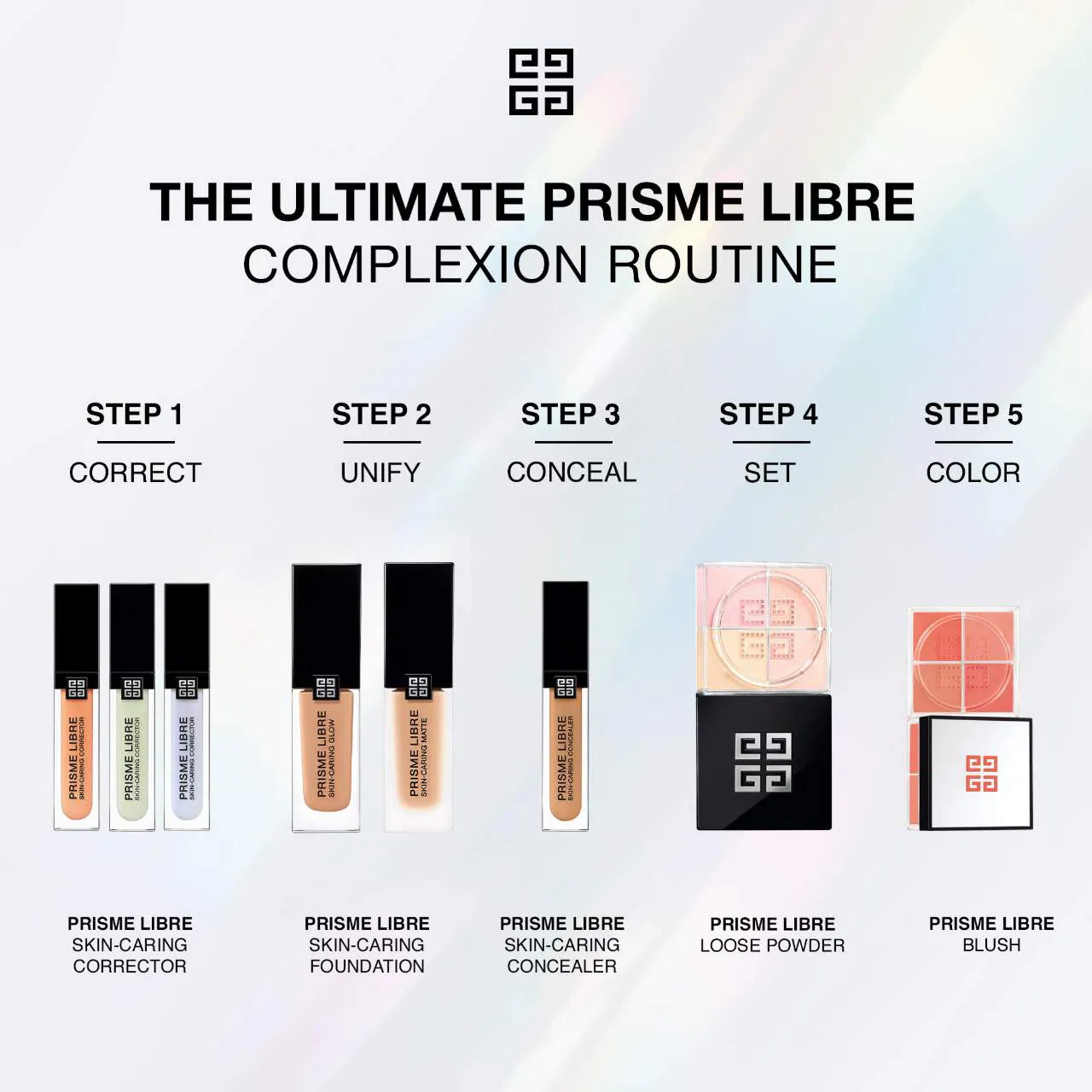 גיבנשי - פודרה loose Prisme Libre Blush 12H Radiance: צבע וזוהר ארוך טווח®