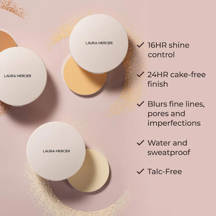 Laura Mercier - Ultra-Blur Talc-Free Waterproof Translucent Pressed Setting Powder - Enhances Radiance®