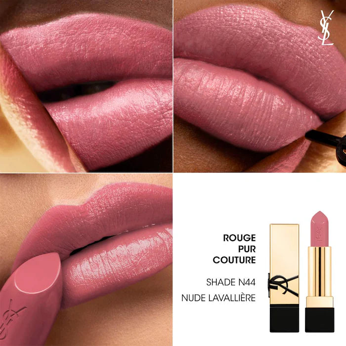 أحمر شفاه Yves Saint Laurent Rouge Pur Couture Caring Satin مع السيراميد - Makeup Essential®