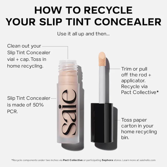 كريم إخفاء العيوب Saie® Slip Tint Radiant All-Over Concealer مع النياسيناميد