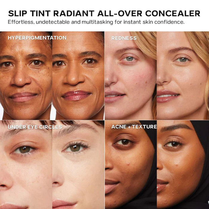 كريم إخفاء العيوب Saie® Slip Tint Radiant All-Over Concealer مع النياسيناميد