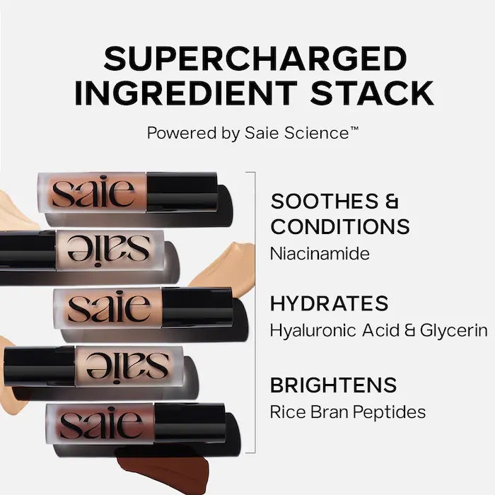 كريم إخفاء العيوب Saie® Slip Tint Radiant All-Over Concealer مع النياسيناميد