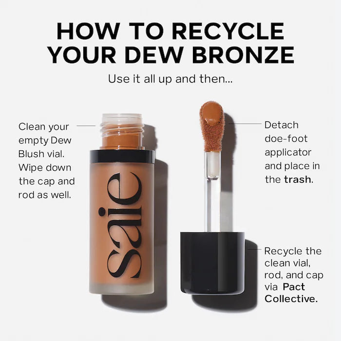 سائل تسمير البشرة Saie® Dew Bronze Soft-Focus Sculpting