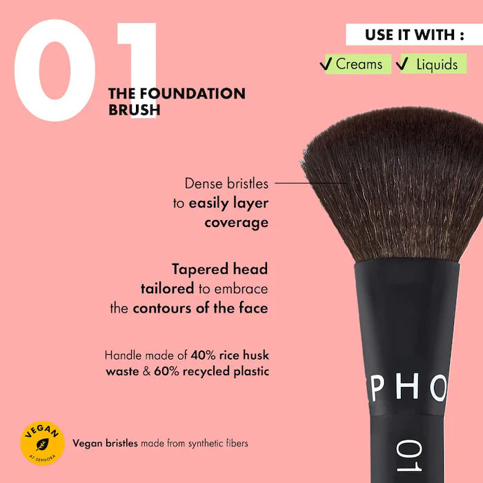 SEPHORA COLLECTION Essential Brush - 01 Foundation®