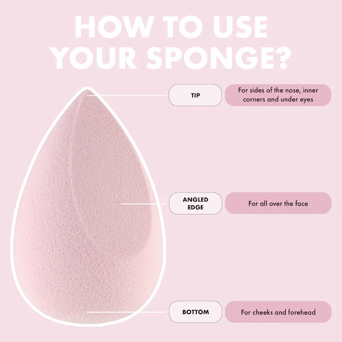 إسفنجة Flawless Complexion Angled Sponge® من مجموعة سيفورا