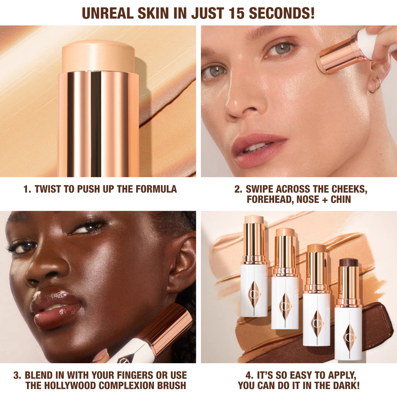 Charlotte Tilbury - Unreal Skin Sheer Glow Tint Hydrating Foundation Stick®