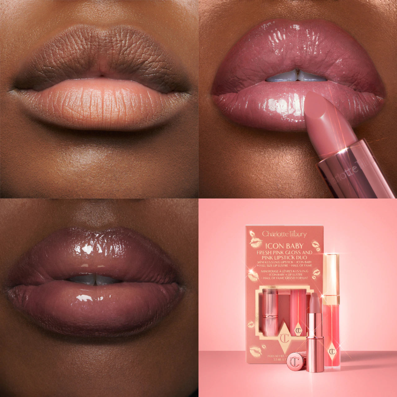 Charlotte Tilbury - Iconic K.I.S.S.I.N.G Lipstick and Lip Gloss Duo for Luscious Lips®