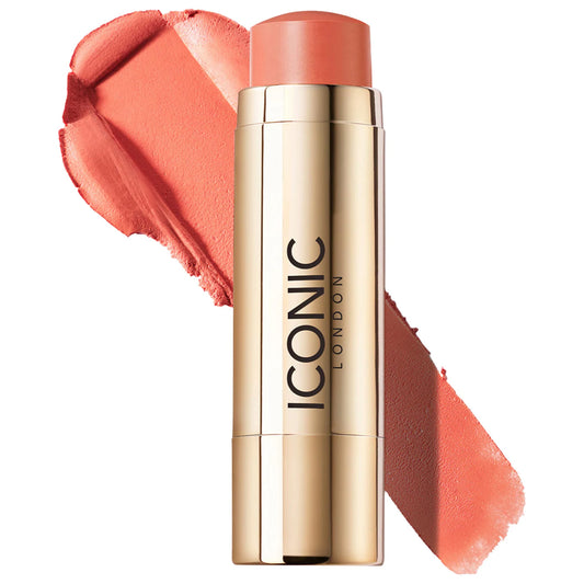 Iconic London Blurring Blush Cream to Powder Lip and Cheek Stick ,Cruelty-Free, Vegan®