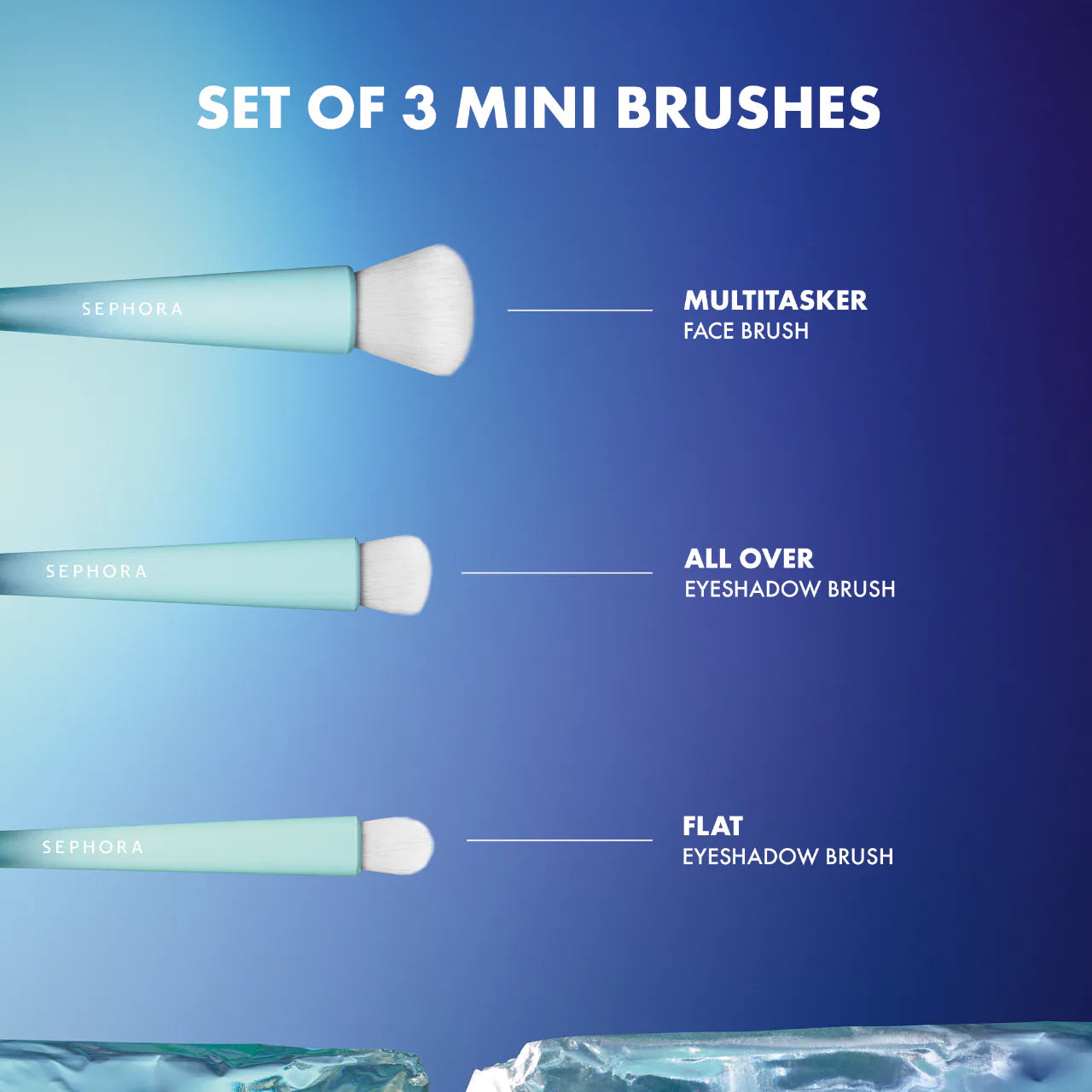 SEPHORA COLLECTION® Mini To-Go Face & Eye Brush Set