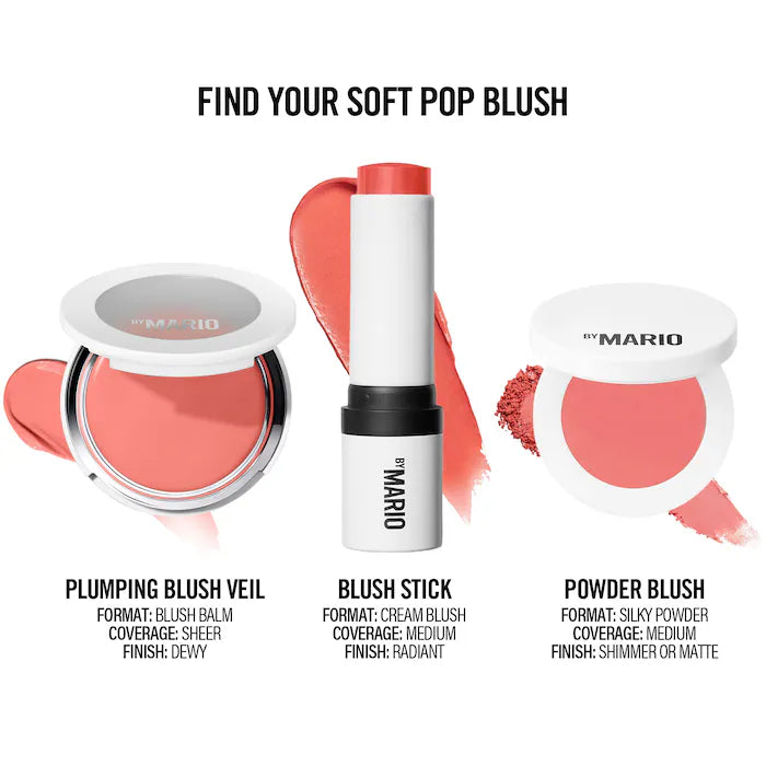 ميك اب باي ماريو - كريم الخدود الممتلئ Soft Pop Plumping Cream Blush Veil®