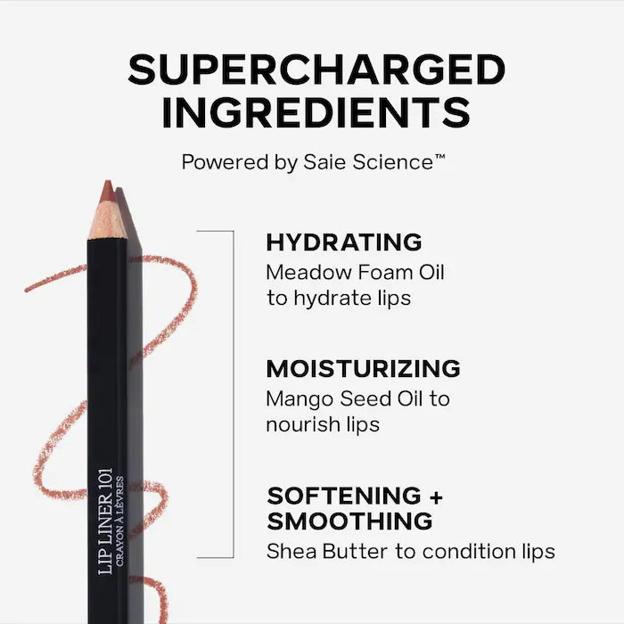 Saie® Lip Liner 101: עיפרון שפתיים קרמי ומזין 