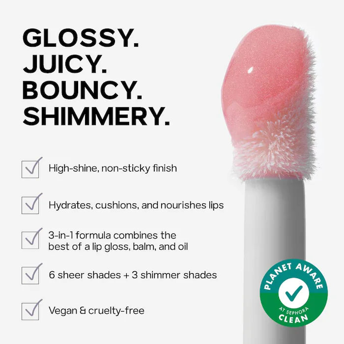 Saie® Glossybounce™ High-Shine Hydrating Lip Gloss Oil