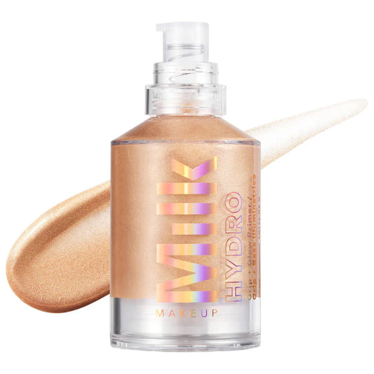 MILK MAKEUP Hydro Grip + זוהר מאיר פריימר עם פנינים מחזירות אור