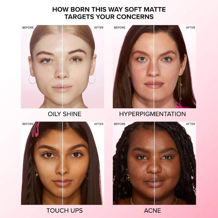 كريم أساس Born This Way Soft Matte من Too Faced – تغطية كاملة®