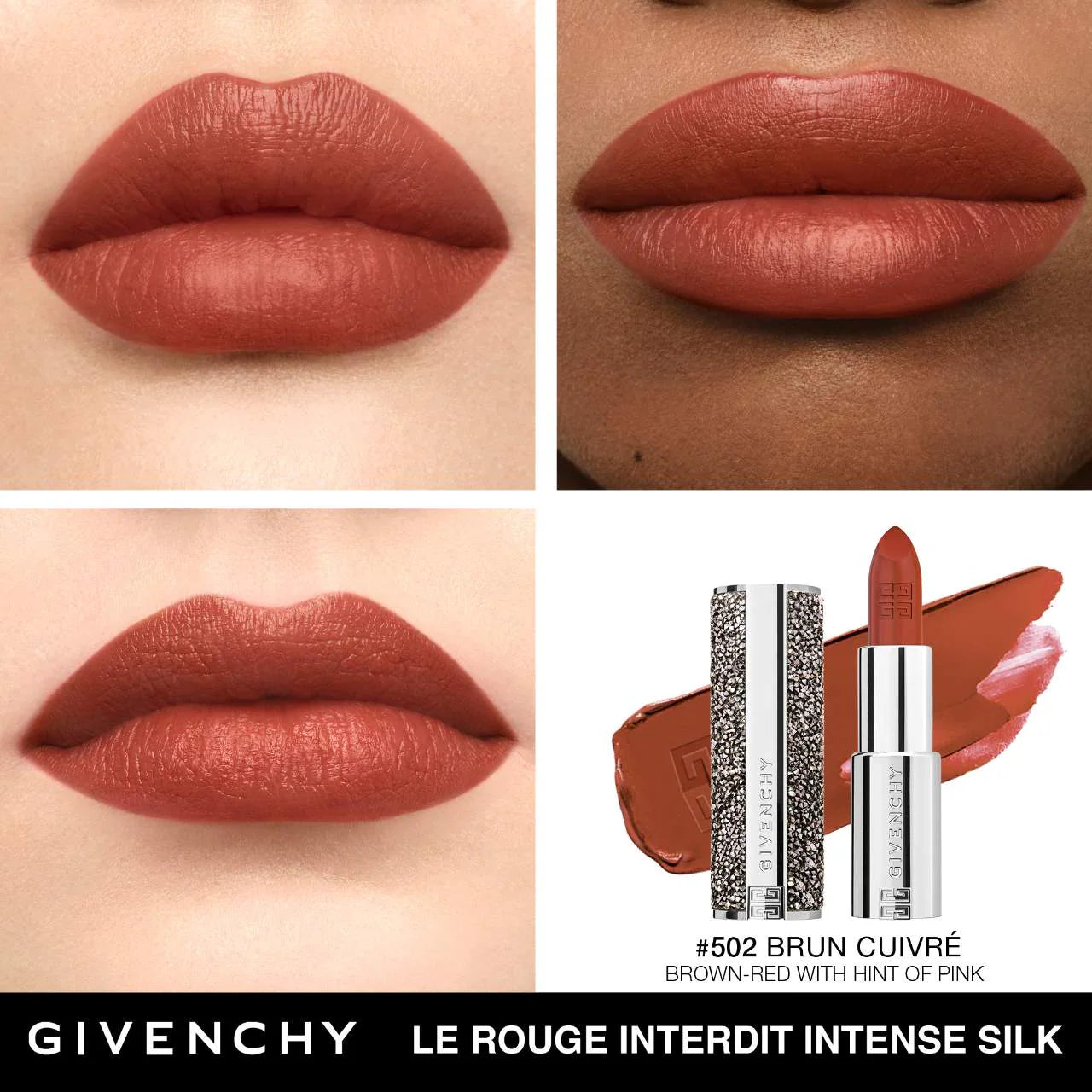 جيفنشي - أحمر شفاه Holiday Rouge Interdit Intense Silk Satin Matte Lipstick®