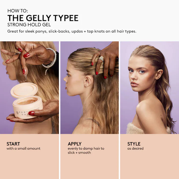 Fenty Beauty - جل التثبيت القوي من نوع Gelly Type: احصلي على تسريحات شعر أنيقة تدوم طوال اليوم®